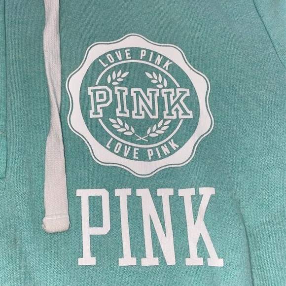 PINK Quarter Zip Hoodie, Medium - Picture 2 of 6